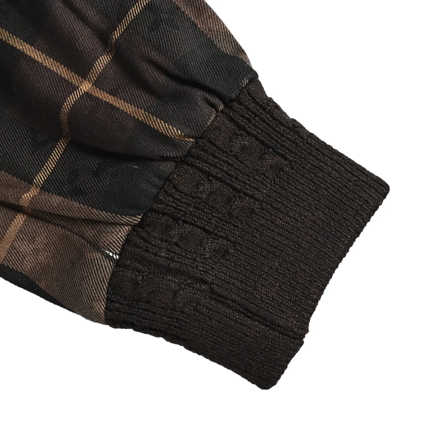 Louis Vuitton/Louis Vuitton Retro plaid curved letter embroidered hooded jacket